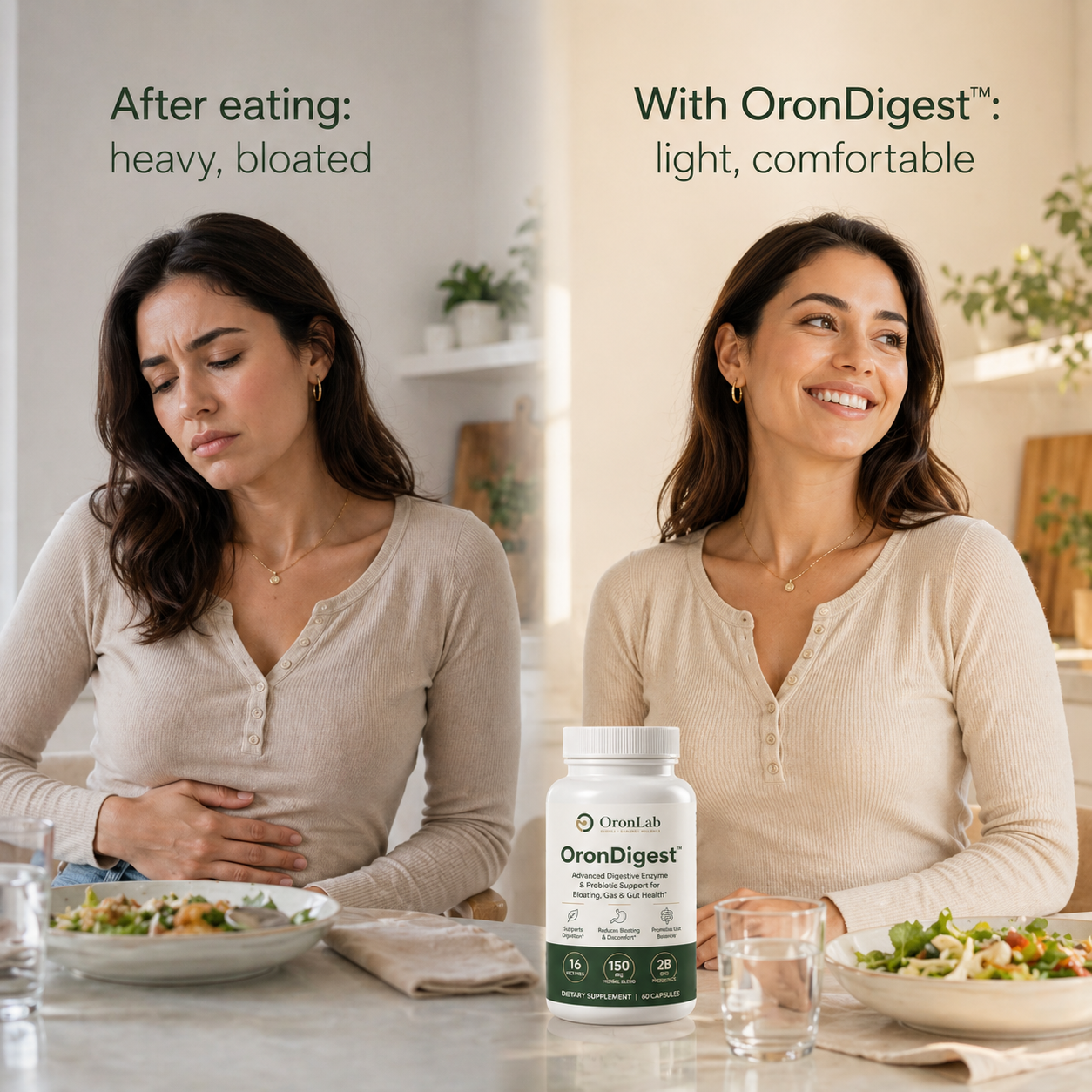 OronDigest™ – Advanced Digestive Enzyme & Probiotic Support for Bloating, Gas & Gut Health.