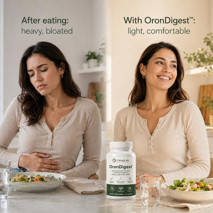 OronDigest™ – Advanced Digestive Enzyme & Probiotic Support for Bloating, Gas & Gut Health.