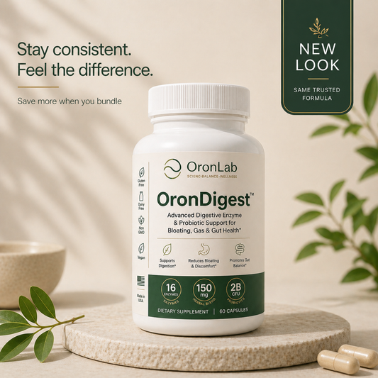 OronDigest™ – Advanced Digestive Enzyme & Probiotic Support for Bloating, Gas & Gut Health.